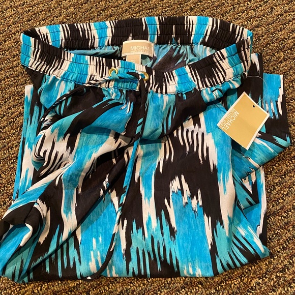 Michael Kors Summer Blue Palazzo/Pool Pants - Picture 5 of 5